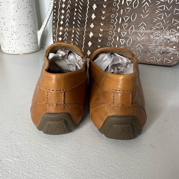 Talbots Like New Leather Woven Pattern Havana Tan Penny Loafers Women’s- Size 8M - Picture 5 of 8